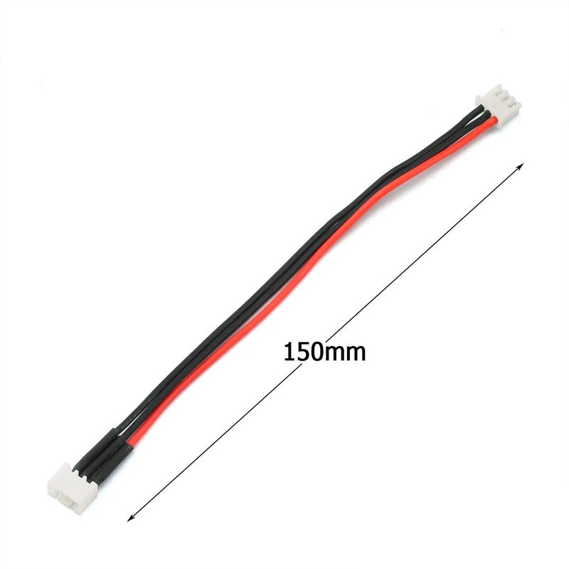 RuiLing 2pcs 15cm JST-XH 2S LiPo Balance Power Cable Connector 22AWG Extended Charging Wire Male Female Plug for RC Drone FPV Quadcopter Rechargeable Lipo Battery Charger DIY - Image 2